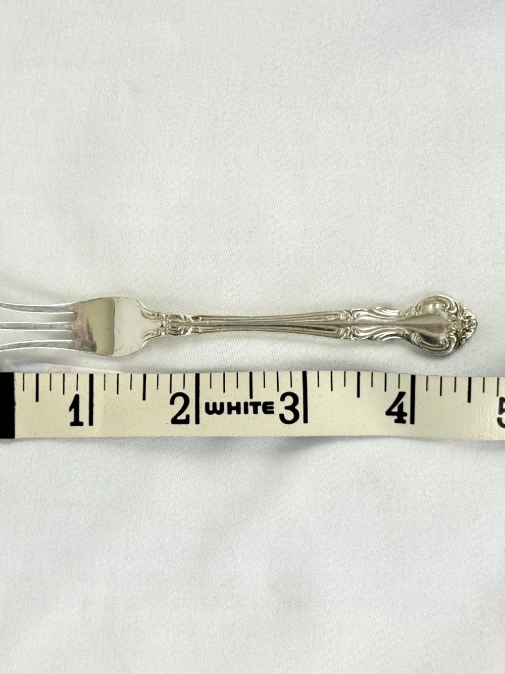 Vintage 1951 Manchester Sterling Silver Amaryllis Lemon Strawberry Fork 4.5 in